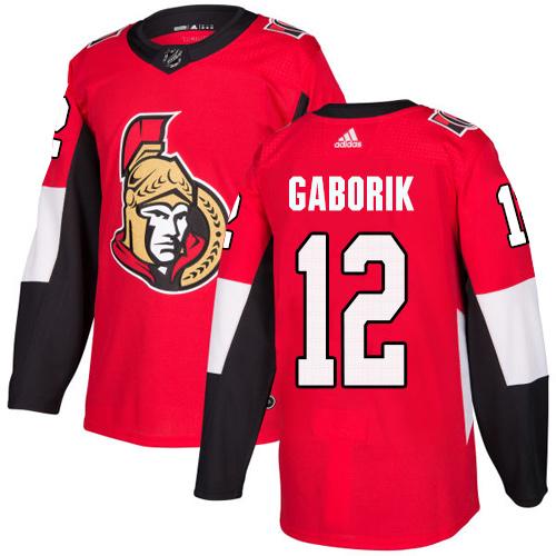 Adidas Men Ottawa Senators #12 Marian Gaborik Red Home Authentic Stitched NHL Jersey